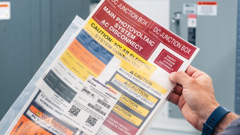 solar label pack