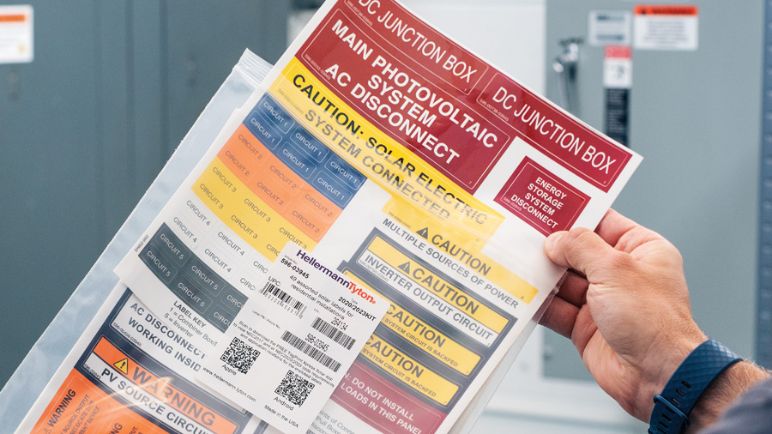 solar label pack