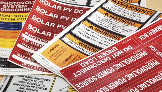 Residential Solar Label Value Packs